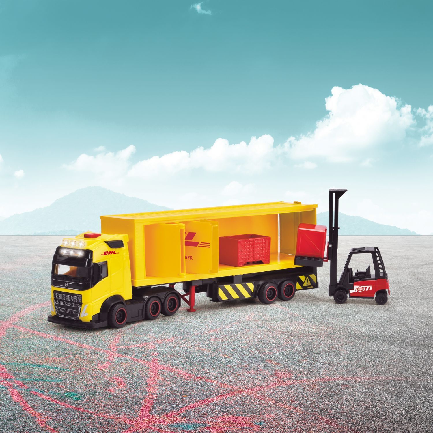Đồ Chơi Xe Tải DICKIE TOYS DHL Truck 203747018