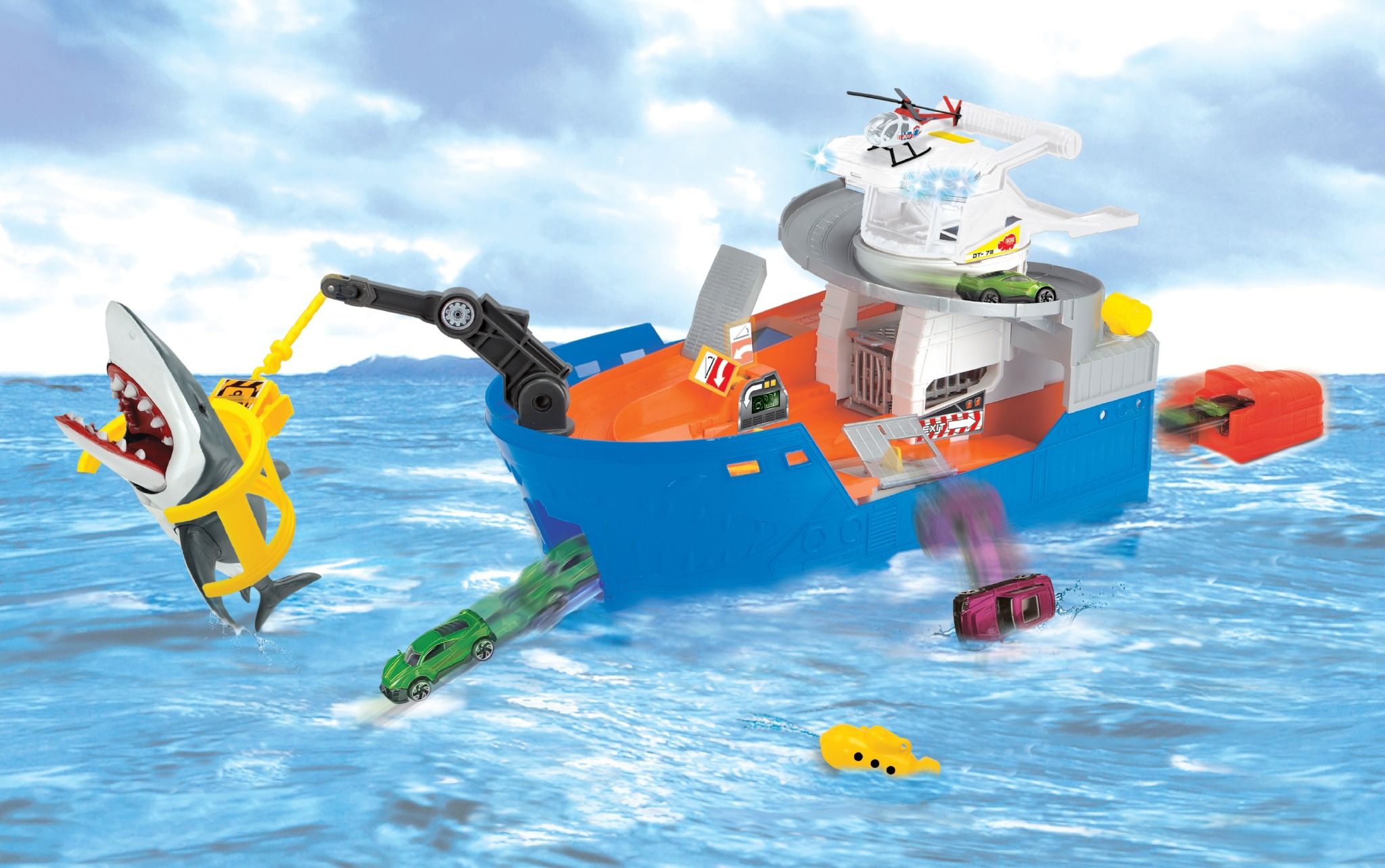 203779001 Đồ Chơi Tàu Săn Cá Mập DICKIE TOYS Shark Attack