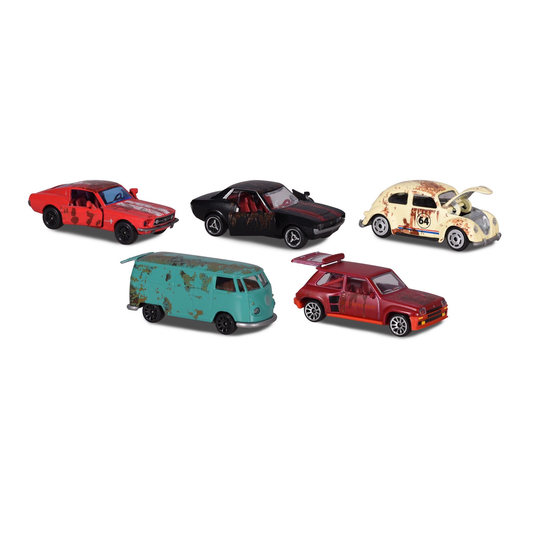 212052012 Bộ 5 Xe Mô Hình MAJORETTE Vintage 5 Pieces Giftpack Rusty
