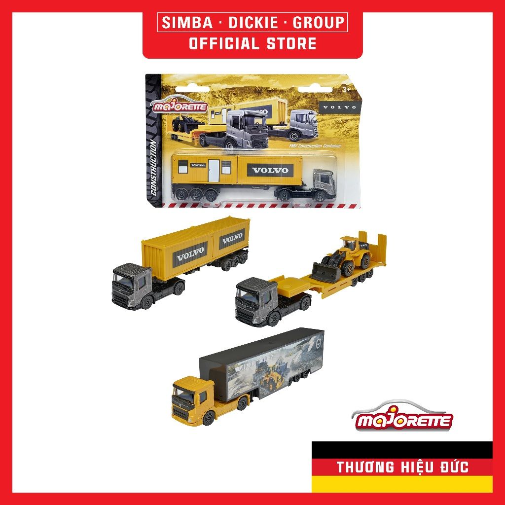 212057288 Xe Mô Hình MAJORETTE Volvo Transporter Assortment