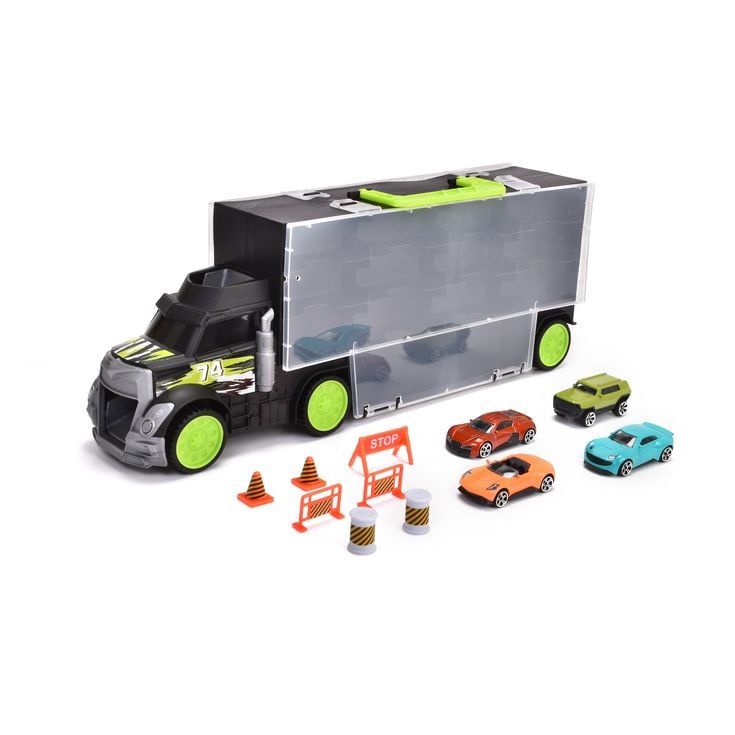 203747007 Bộ Đồ Chơi Xe Tải Chở Xe Hơi DICKIE TOYS Carry & Store Transporter