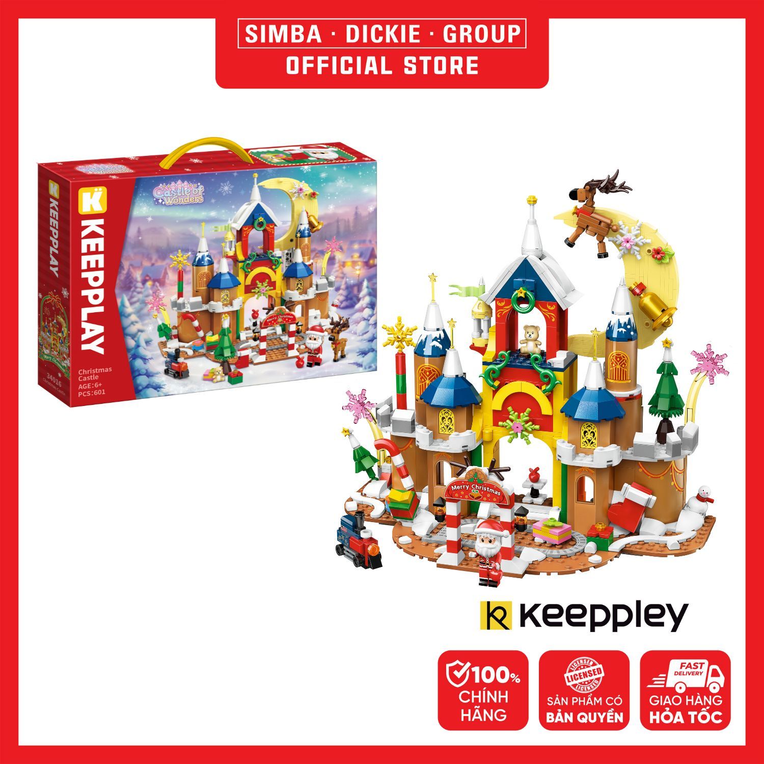 Đồ Chơi Lắp Ráp KEEPPLAY Christmas Castle 34016 - Simba Toys Vietnam