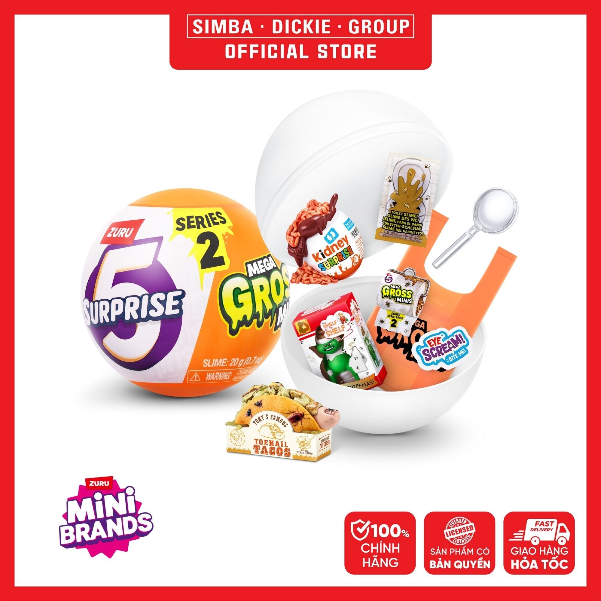 Đồ Chơi Sưu Tầm ZURU TOYS 5 Surprise Mega Gross Minis 77567- Simba Toys Vietnam