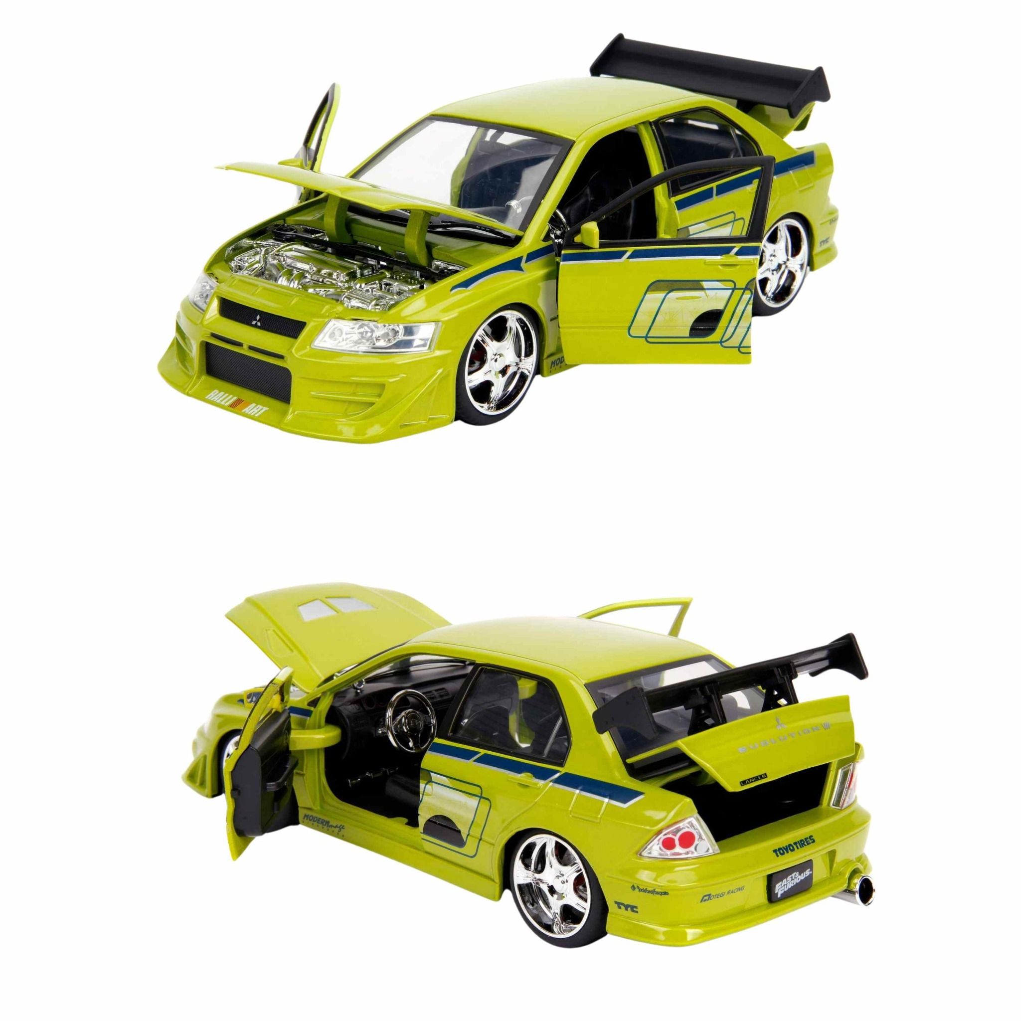Đồ Chơi Xe Mô Hình JADA TOYS Fast & Furious Brian's Mitsubishi Lancer EVO VII 1:24 99788 - Simba Toys Vietnam