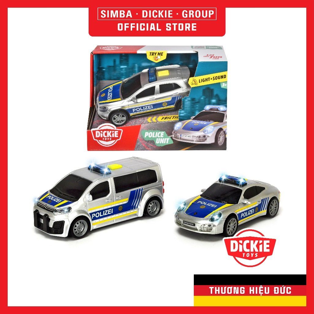 203712027038 Đồ Chơi Xe Cảnh Sát DICKIE TOYS Police Unit