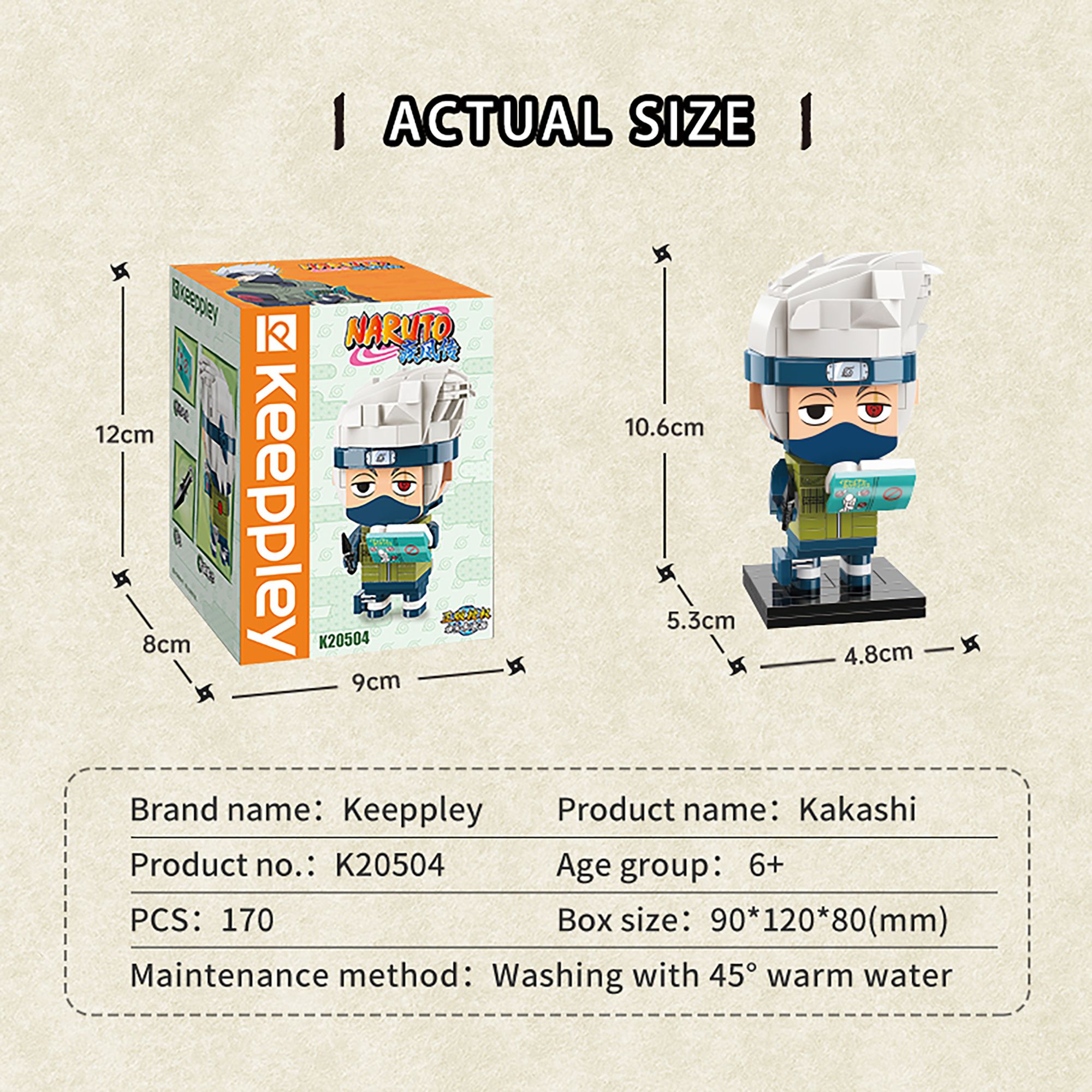 Đồ Chơi Lắp Ráp KEEPPLEY Naruto - Hatake Kakashi K20504