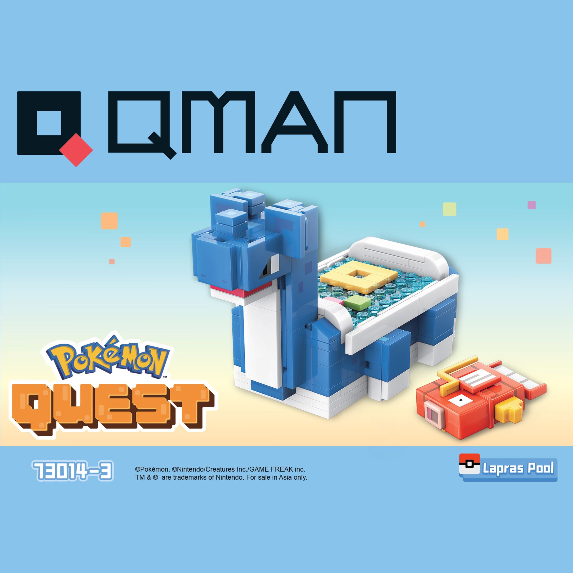 Đồ Chơi Lắp Ráp KEEPPLEY Pokemon Quest - Play Series Laplace Pool 73014-3