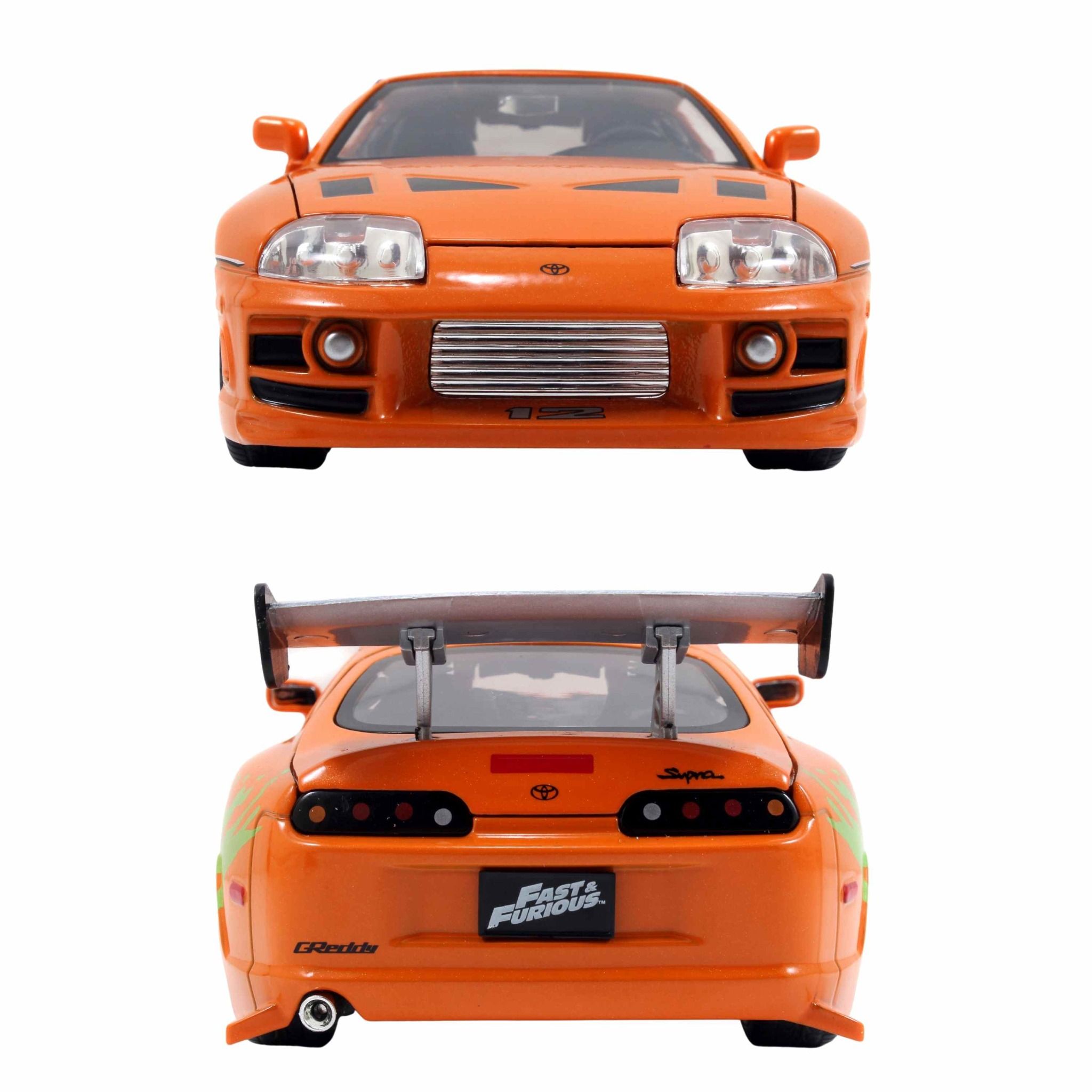 Đồ Chơi Xe Mô Hình JADA TOYS Fast & Furious 1995 Toyota Supra-Orange 1:24 97168 - Simba Toys Vietnam