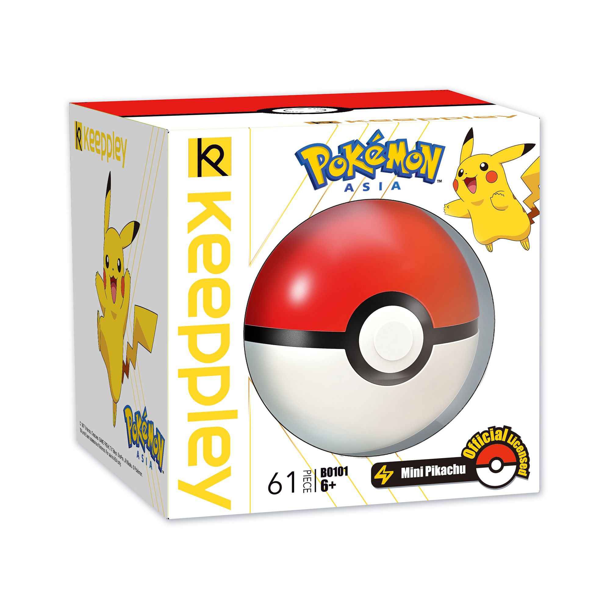 Đồ Chơi Lắp Ráp KEEPPLEY Pokemon Mini Pikachu B0101