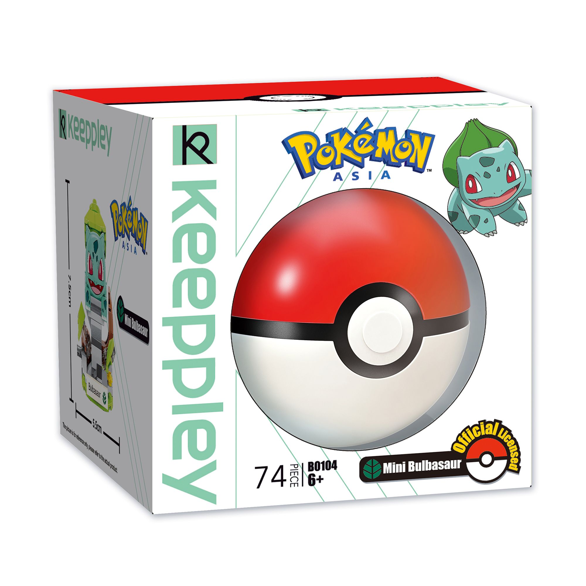 Đồ Chơi Lắp Ráp KEEPPLEY Pokemon Mini Bulbasaur B0104