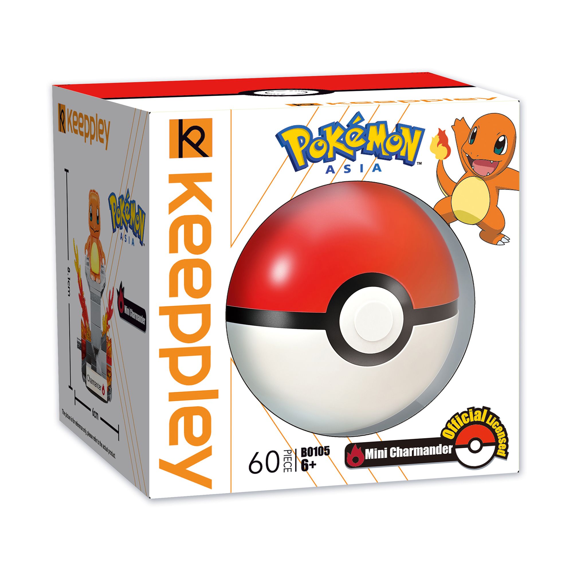 Đồ Chơi Lắp Ráp KEEPPLEY Pokemon Mini Charmander B0105