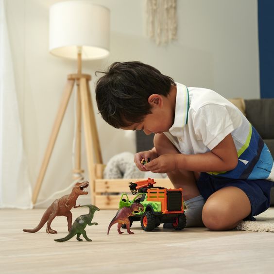 203837026 Đồ Chơi Xe Khủng Long DICKIE TOYS Dino Hunter