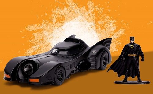 Đồ Chơi Xe Mô Hình JADA TOYS DC Comics Batman 1989 Batmobile & Batman Figure 1:32 Diecast Toys 31704