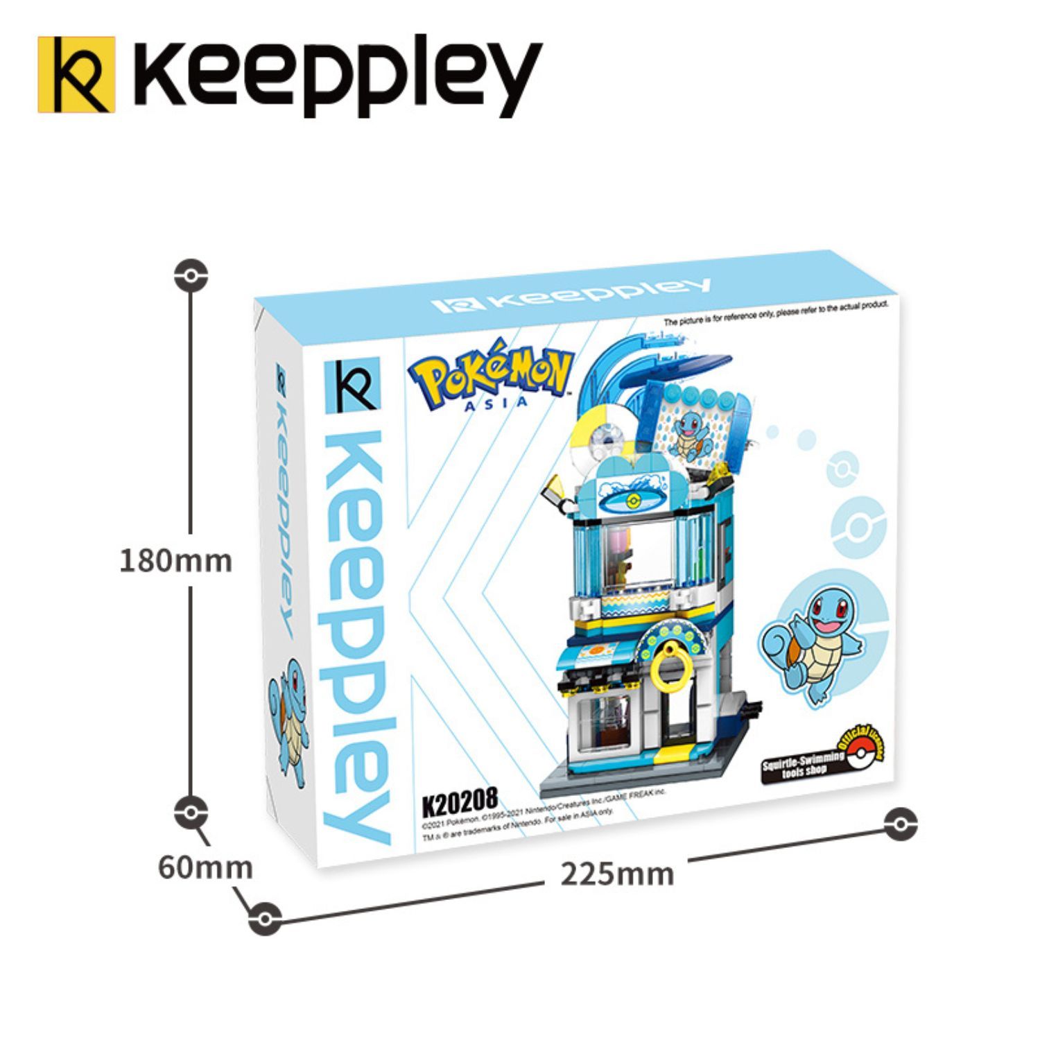 Đồ Chơi Lắp Ráp KEEPPLEY Pokemon - Squirtle Swimming Tools Shop K20208 Building Block