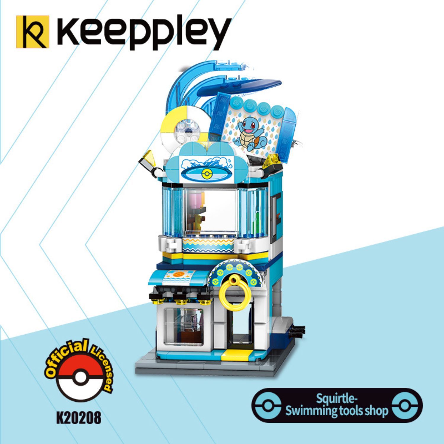 Đồ Chơi Lắp Ráp KEEPPLEY Pokemon - Squirtle Swimming Tools Shop K20208 Building Block