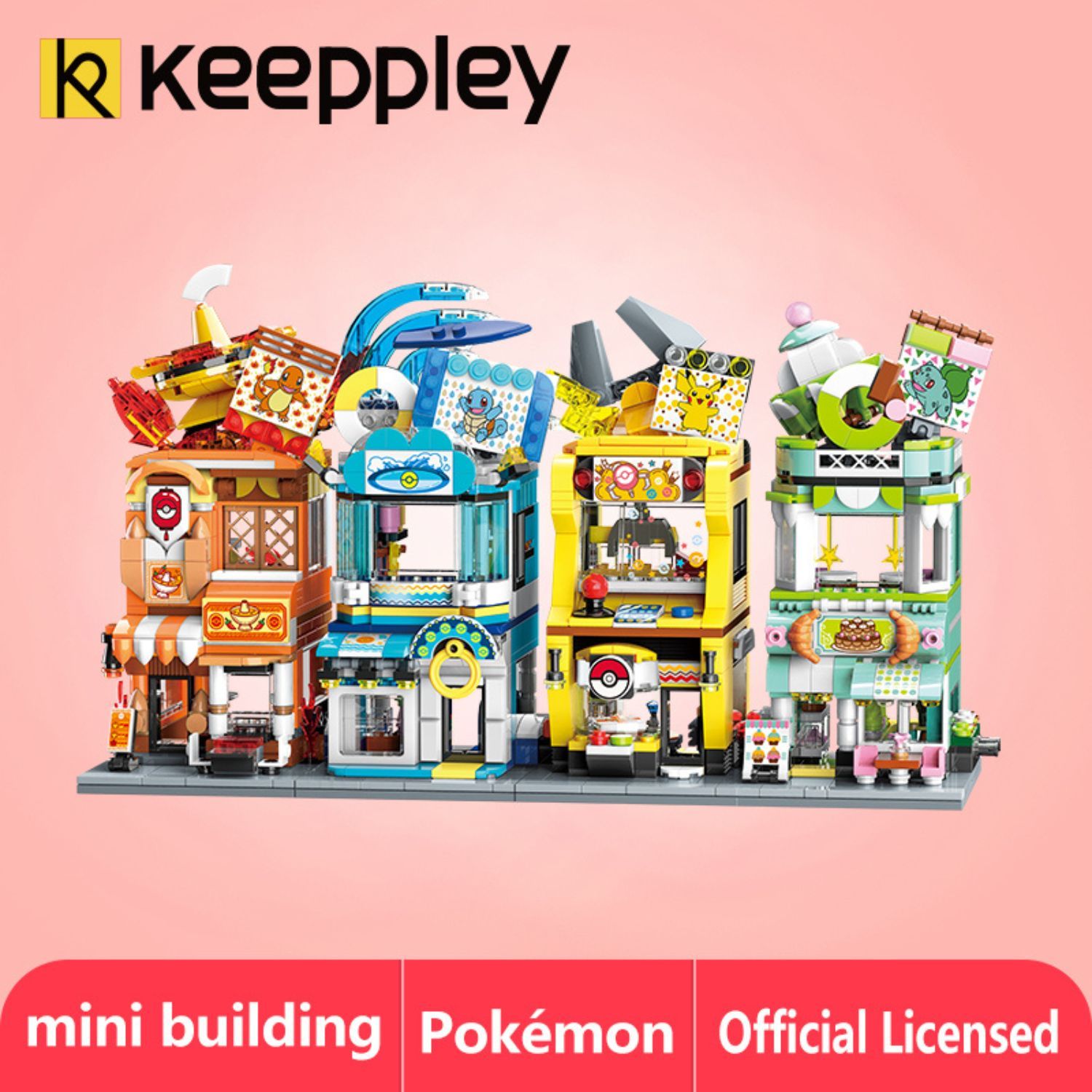 Đồ Chơi Lắp Ráp KEEPPLEY Pokemon - Charmander Hotpot Restaurant K20210 Building Block
