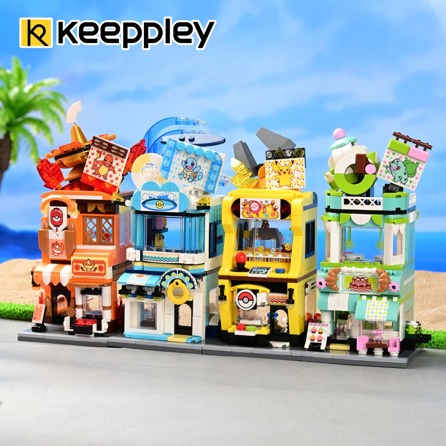 Đồ Chơi Lắp Ráp KEEPPLEY Pokemon - Charmander Hotpot Restaurant K20210 Building Block