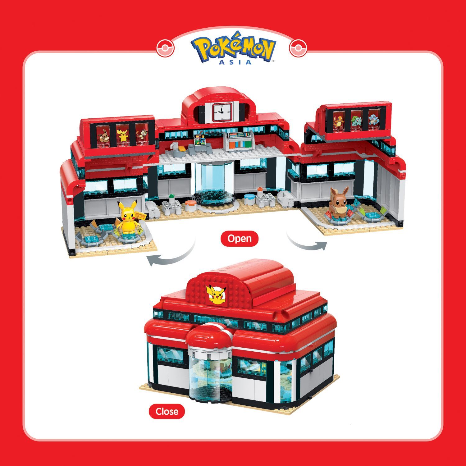 Đồ Chơi Lắp Ráp KEEPPLEY Pokemon - Pokémon Center K20212 Building Block