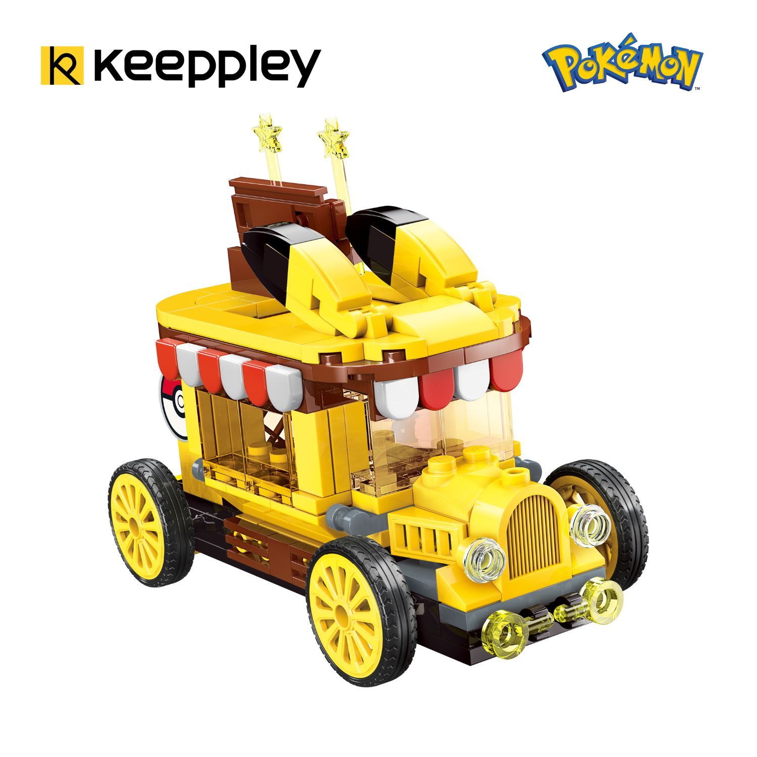 Đồ Chơi Lắp Ráp KEEPPLEY Pokemon Pikachu Mini Food Cart K20213 Building Block
