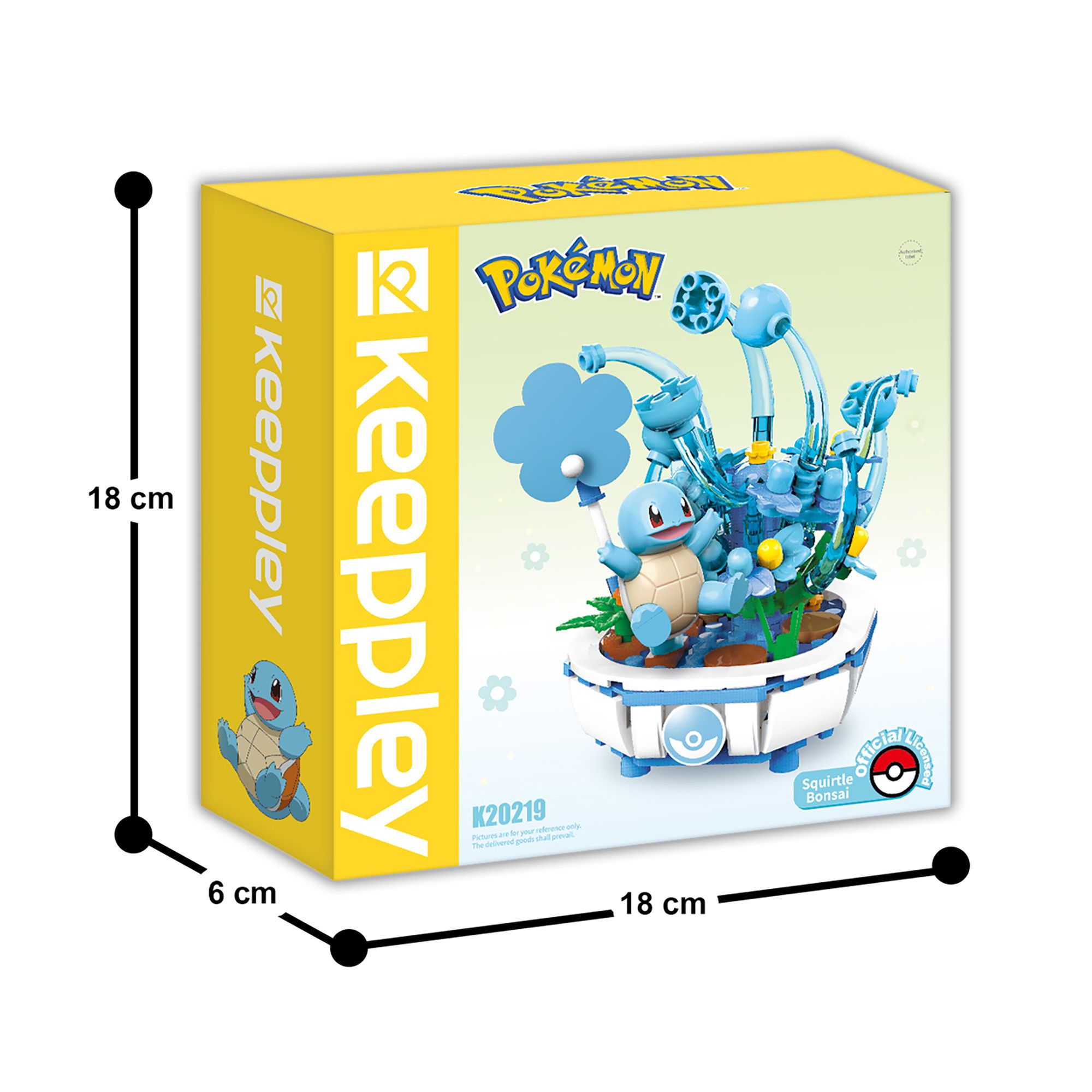 Đồ Chơi Lắp Ráp KEEPPLEY Pokemon Bonsai Series Squirtle K20219