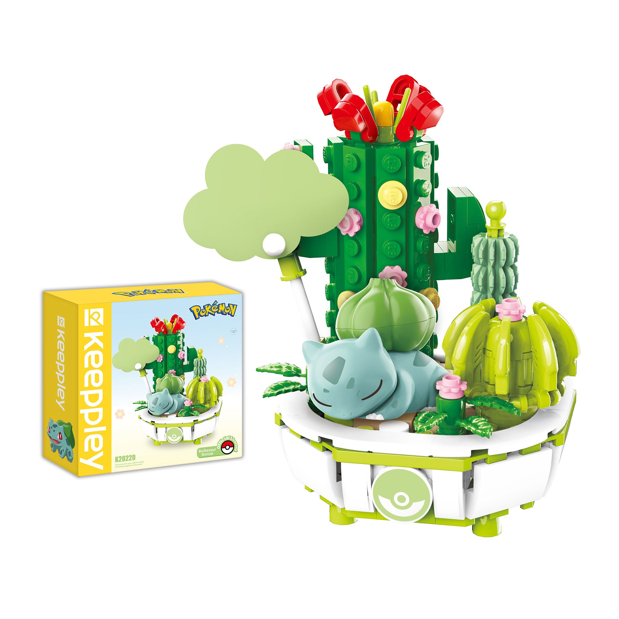 Đồ Chơi Lắp Ráp KEEPPLEY Pokemon Bonsai Series Bulbasaur K20220