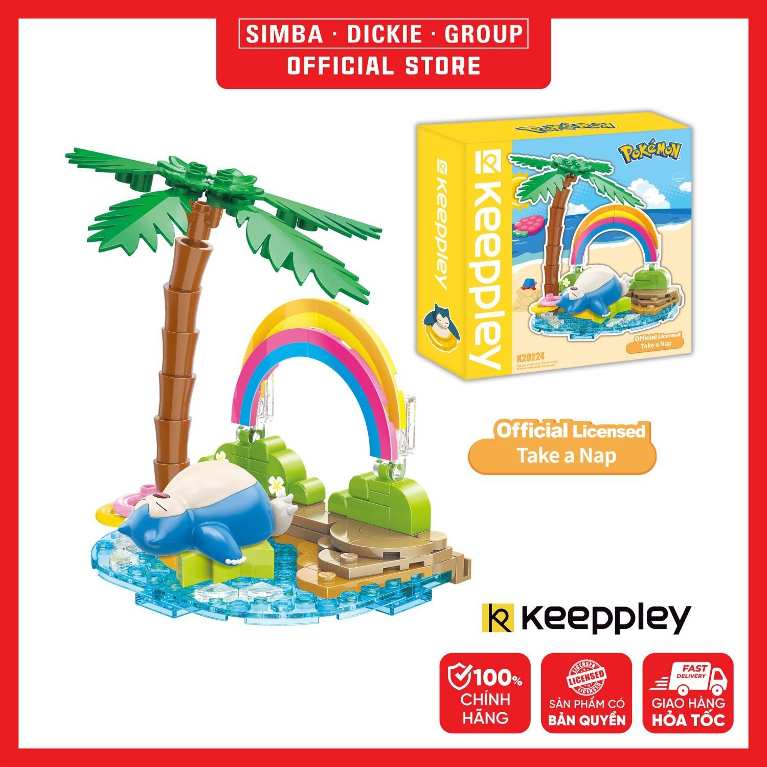 Đồ Chơi Lắp Ráp KEEPPLEY Pokemon - Take a Nip K20224 Building Block