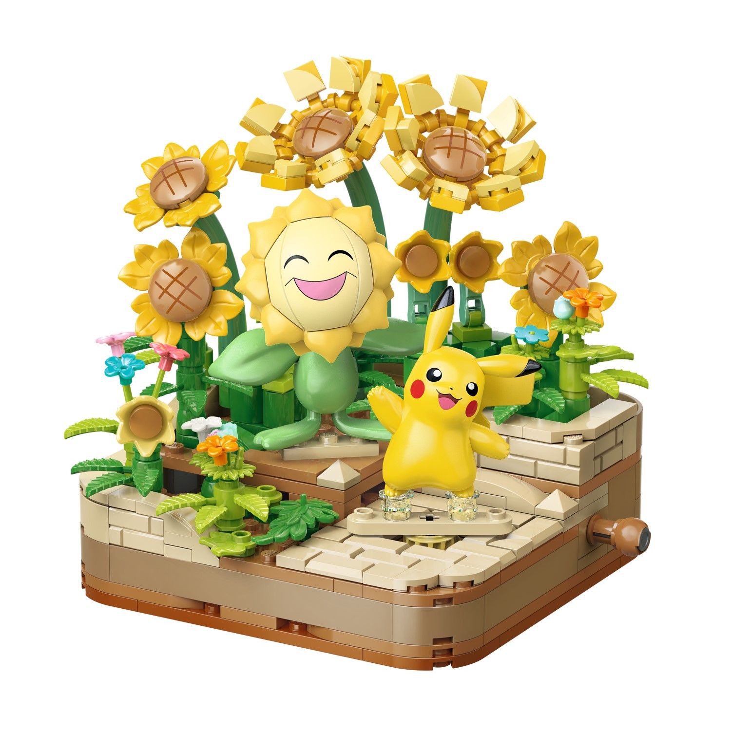 Đồ Chơi Lắp Ráp KEEPPLAY Pokemon Golden Flower Field PIKACHU & SUNFLORA K20245 Building Block - Simba Toys Vietnam