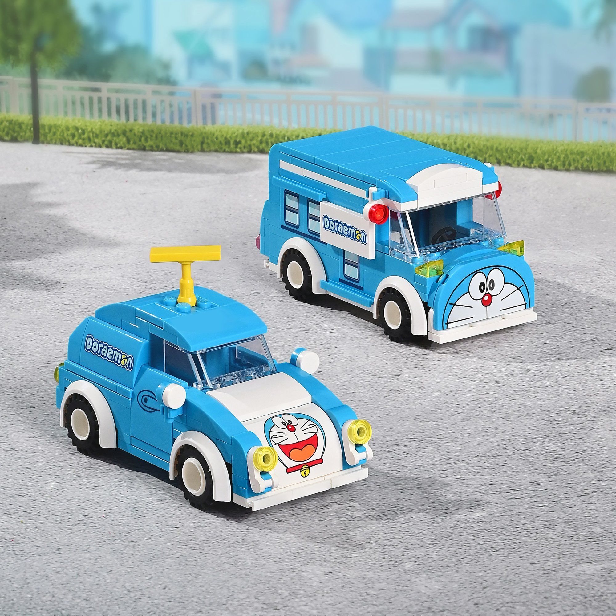 Đồ Chơi Lắp Ráp KEEPPLEY Doraemon Mini Car Bus K20407