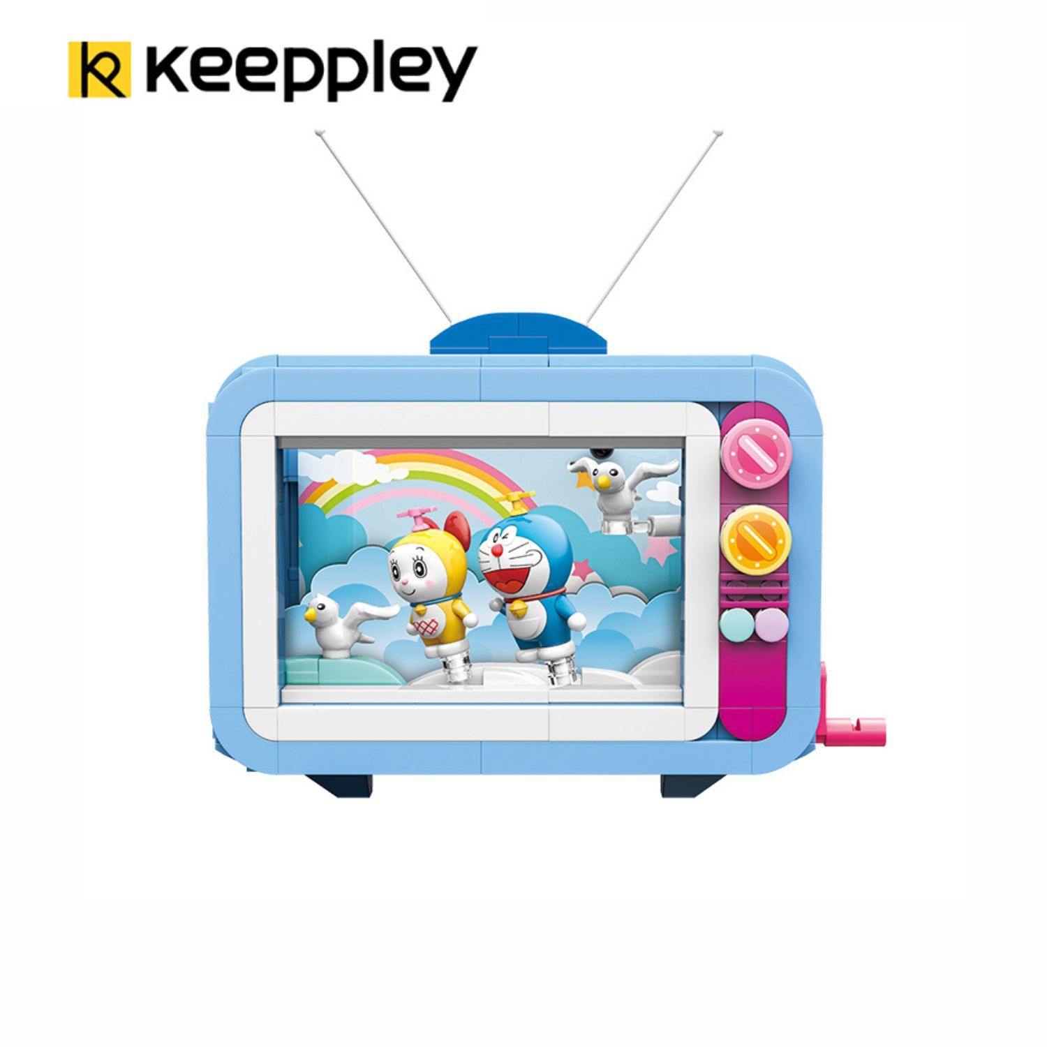 Đồ Chơi Lắp Ráp KEEPPLEY Doraemon Music TV K20408 - Tivi Phát Nhạc Building Block
