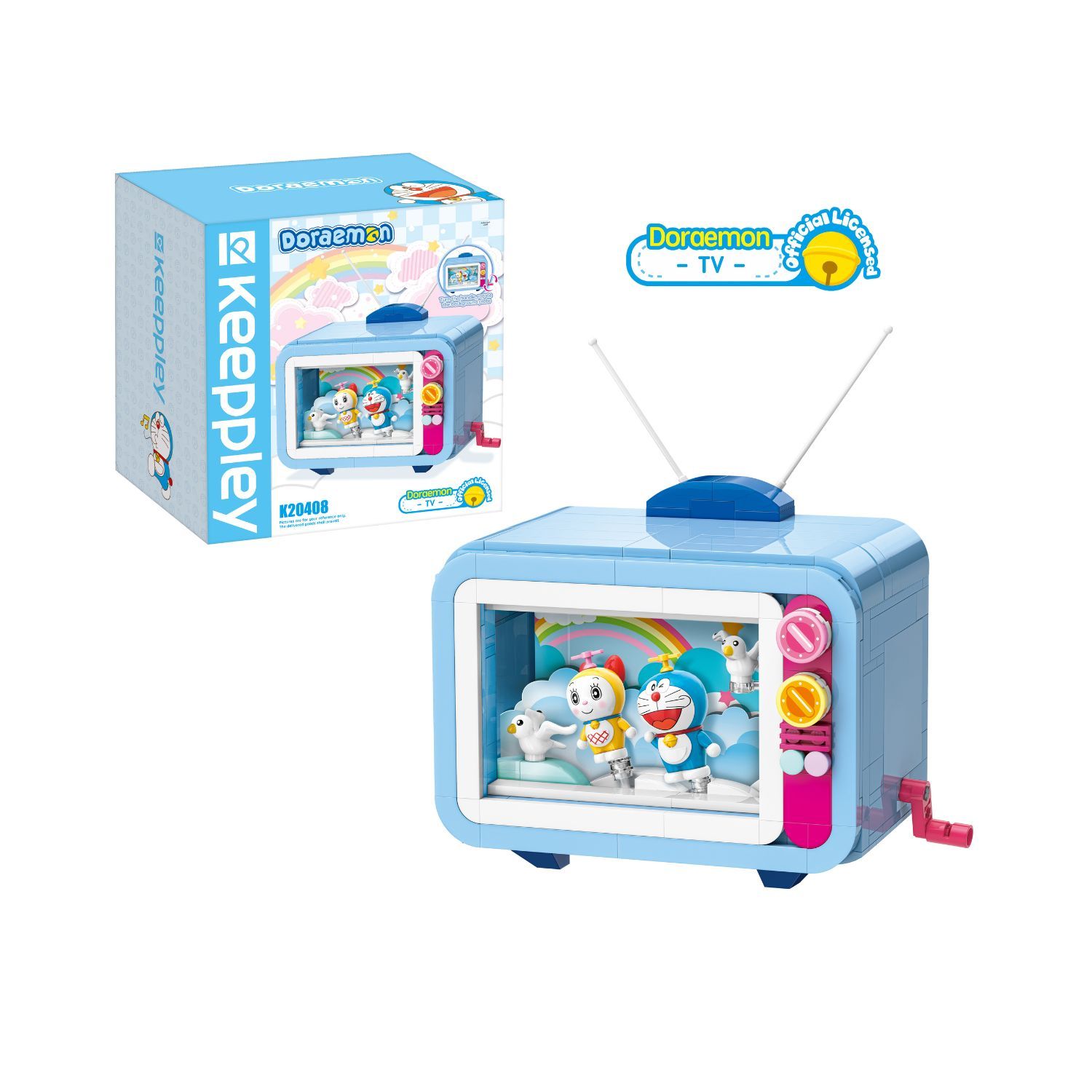 Đồ Chơi Lắp Ráp KEEPPLEY Doraemon Music TV K20408 - Tivi Phát Nhạc Building Block