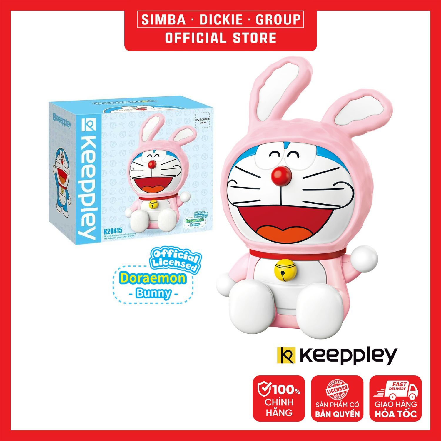 Đồ Chơi Lắp Ráp KEEPPLEY Doraemon Bunny K20415 Building Block
