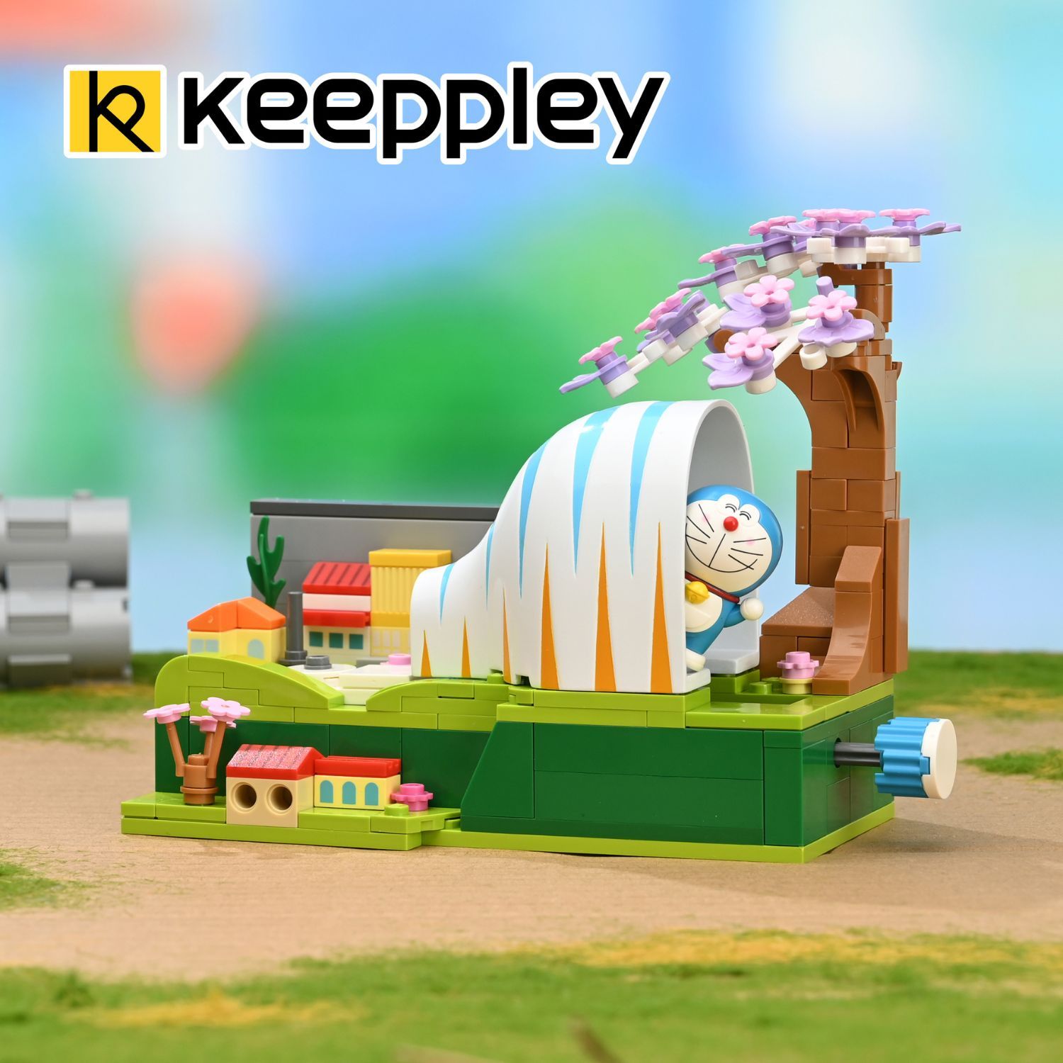 Đồ Chơi Lắp Ráp KEEPPLEY Doraemon Gulliver Tunnel K20417 - Đường Hầm Thu Nhỏ Building Block