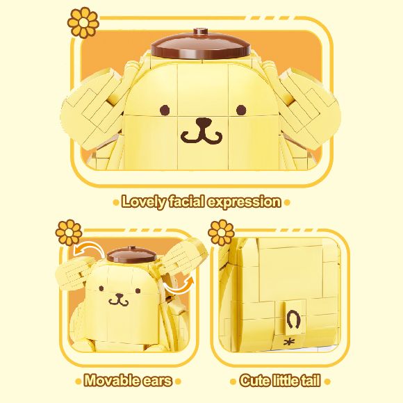 Đồ Chơi Lắp Ráp KEEPPLEY Sanrio Pompompurin K20804