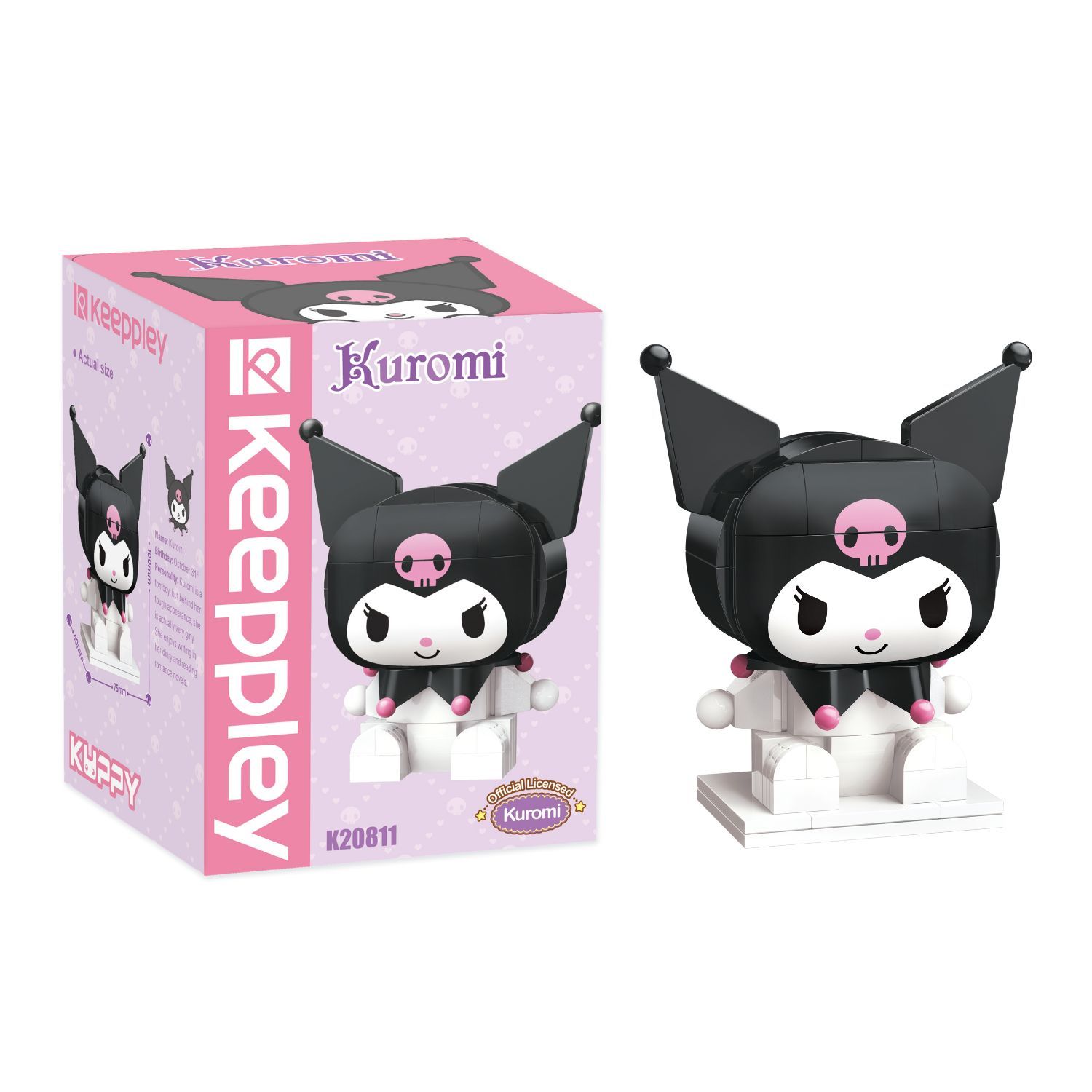 Đồ Chơi Lắp Ráp KEEPPLEY Sanrio Kuppy-Kuromi Building Blocks K20811