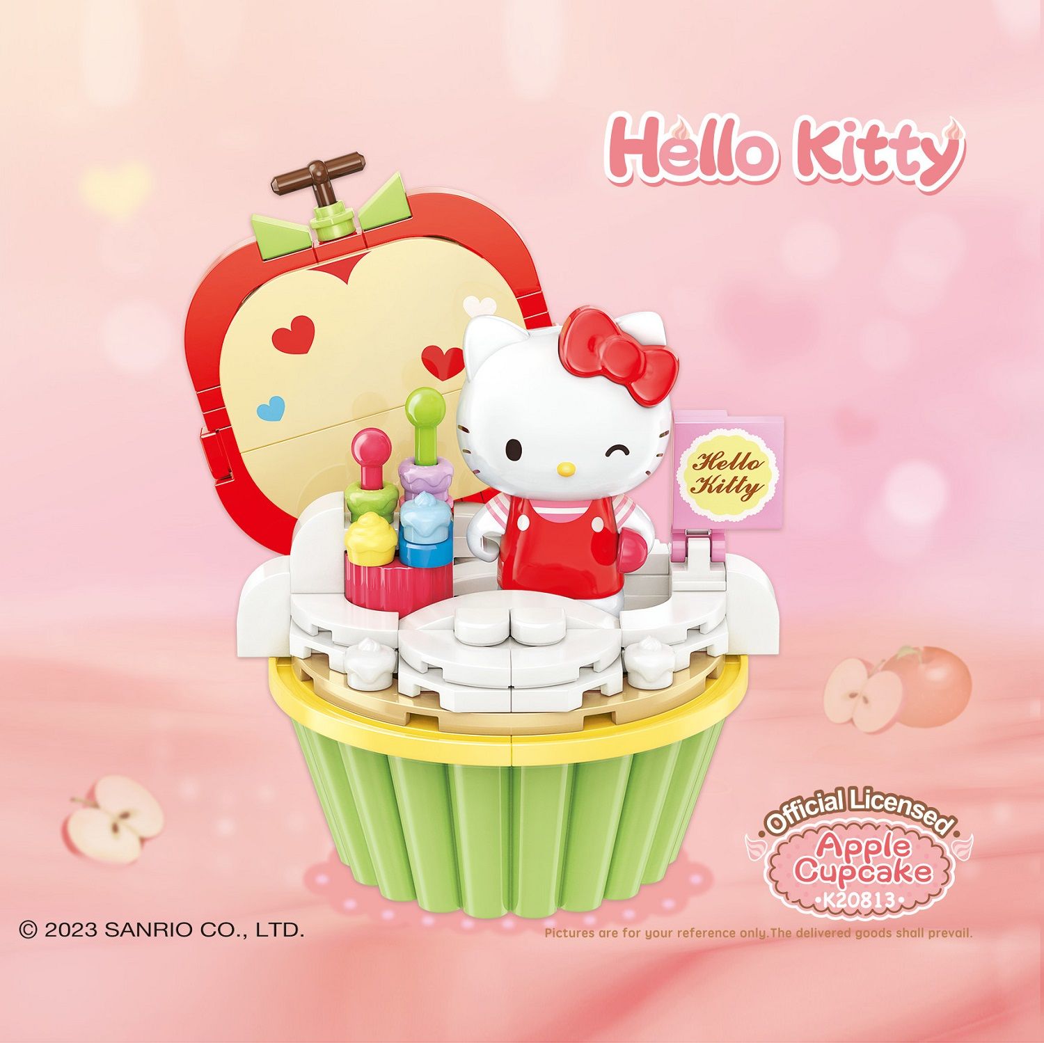 Đồ Chơi Lắp Ráp KEEPPLEY Sanrio Cupcake-Hello Kitty K20813