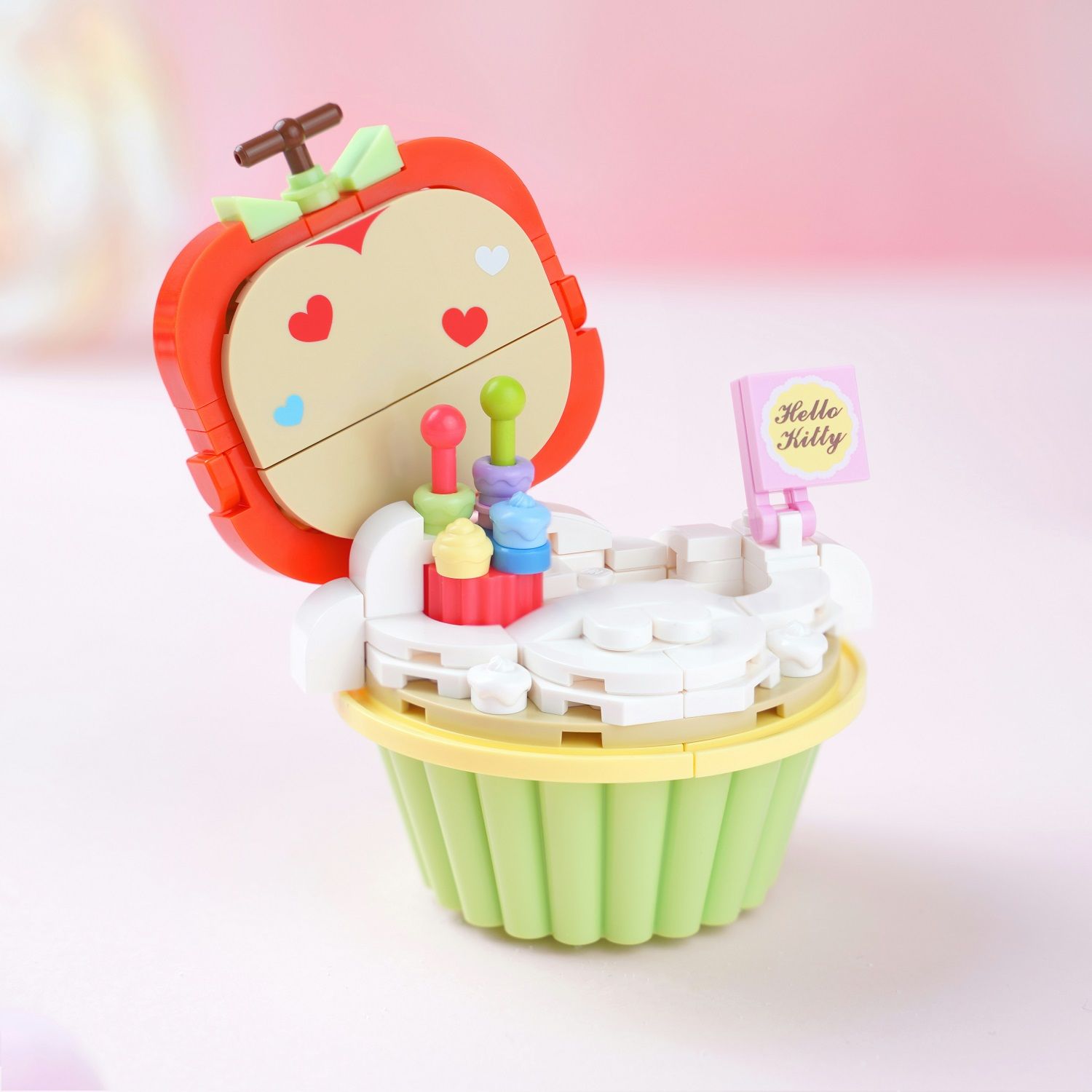Đồ Chơi Lắp Ráp KEEPPLEY Sanrio Cupcake-Hello Kitty K20813