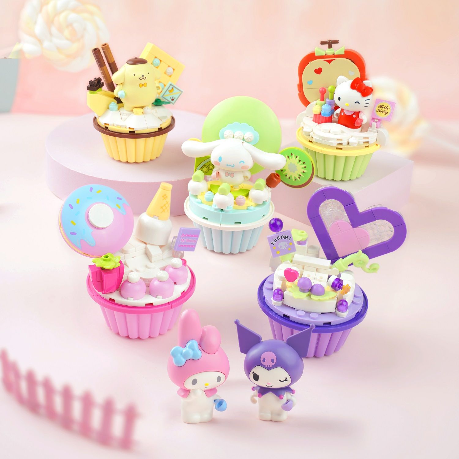 Đồ Chơi Lắp Ráp KEEPPLEY Sanrio Cupcake-Kuromi K20817