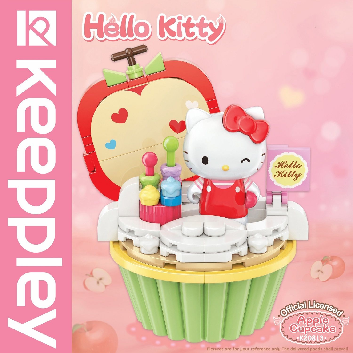 Đồ Chơi Lắp Ráp KEEPPLEY Sanrio Cupcake-Hello Kitty K20813
