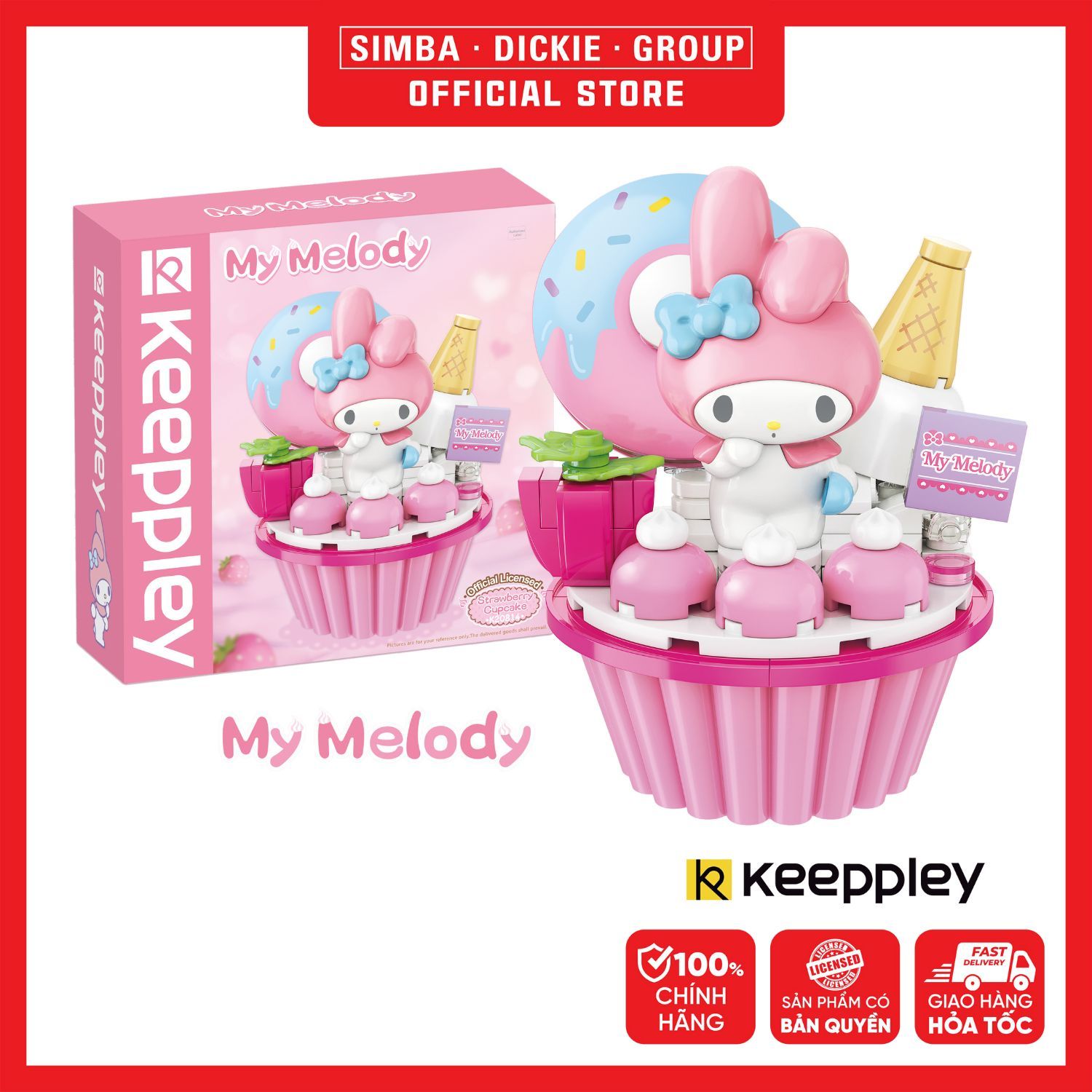 Đồ Chơi Lắp Ráp KEEPPLEY Cupcake-Melody K20814 - Simba Toys Vietnam