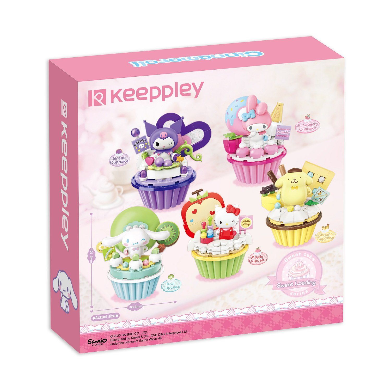 Đồ Chơi Lắp Ráp KEEPPLEY Sanrio Cupcake-Cinnamorall K20815