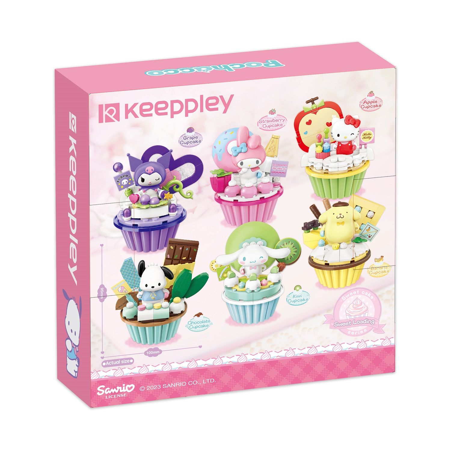 Đồ Chơi Lắp Ráp KEEPPLEY Sanrio Cupcake-Pochacco K20821