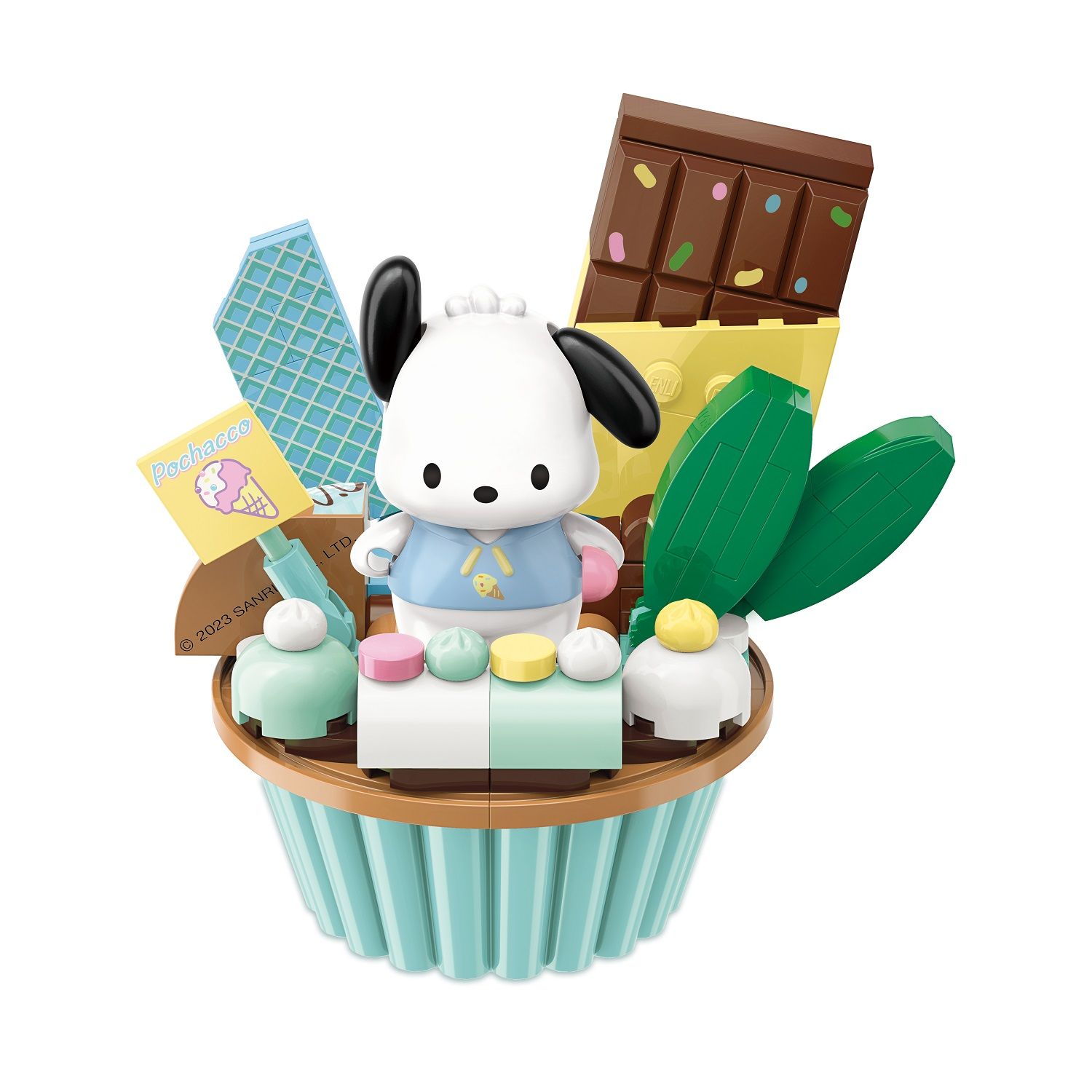 Đồ Chơi Lắp Ráp KEEPPLEY Sanrio Cupcake-Pochacco K20821