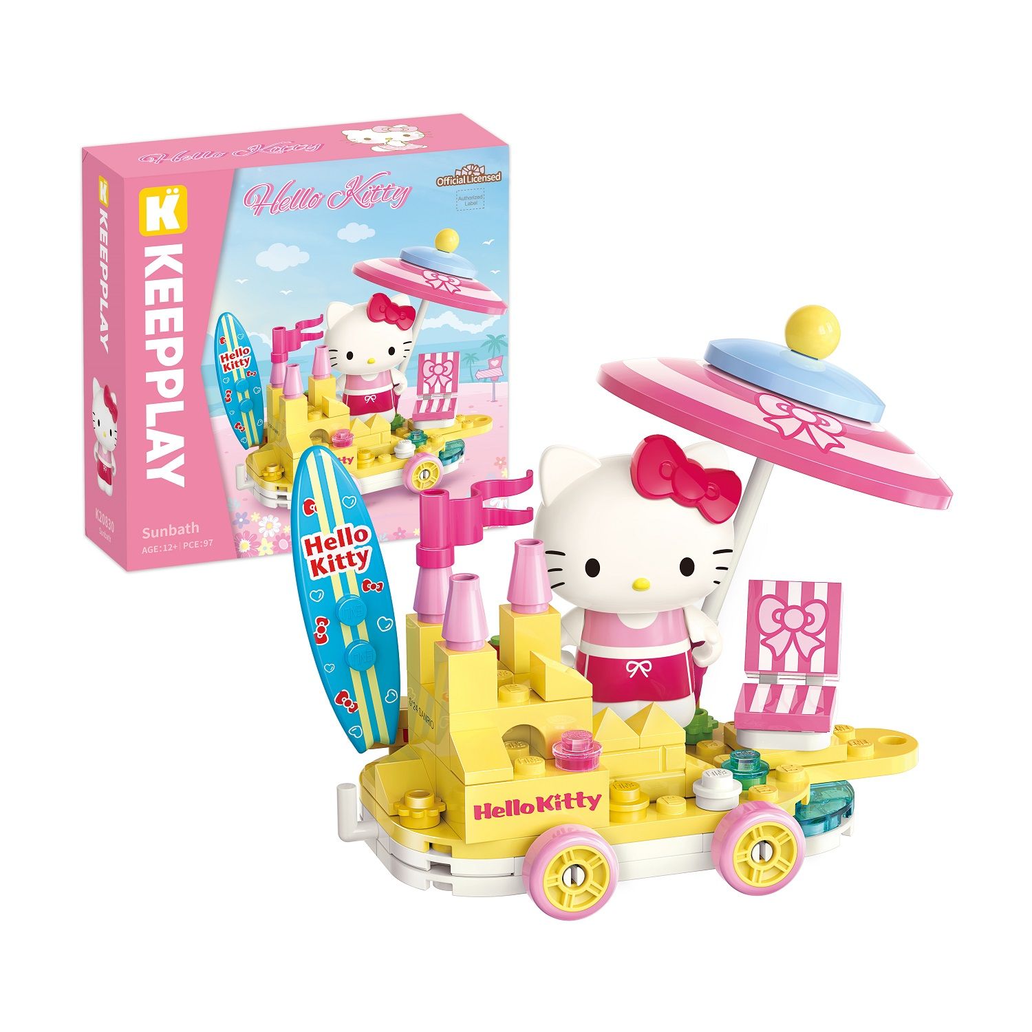 Đồ Chơi Lắp Ráp KEEPPLEY Sanrio Sunbath K20830