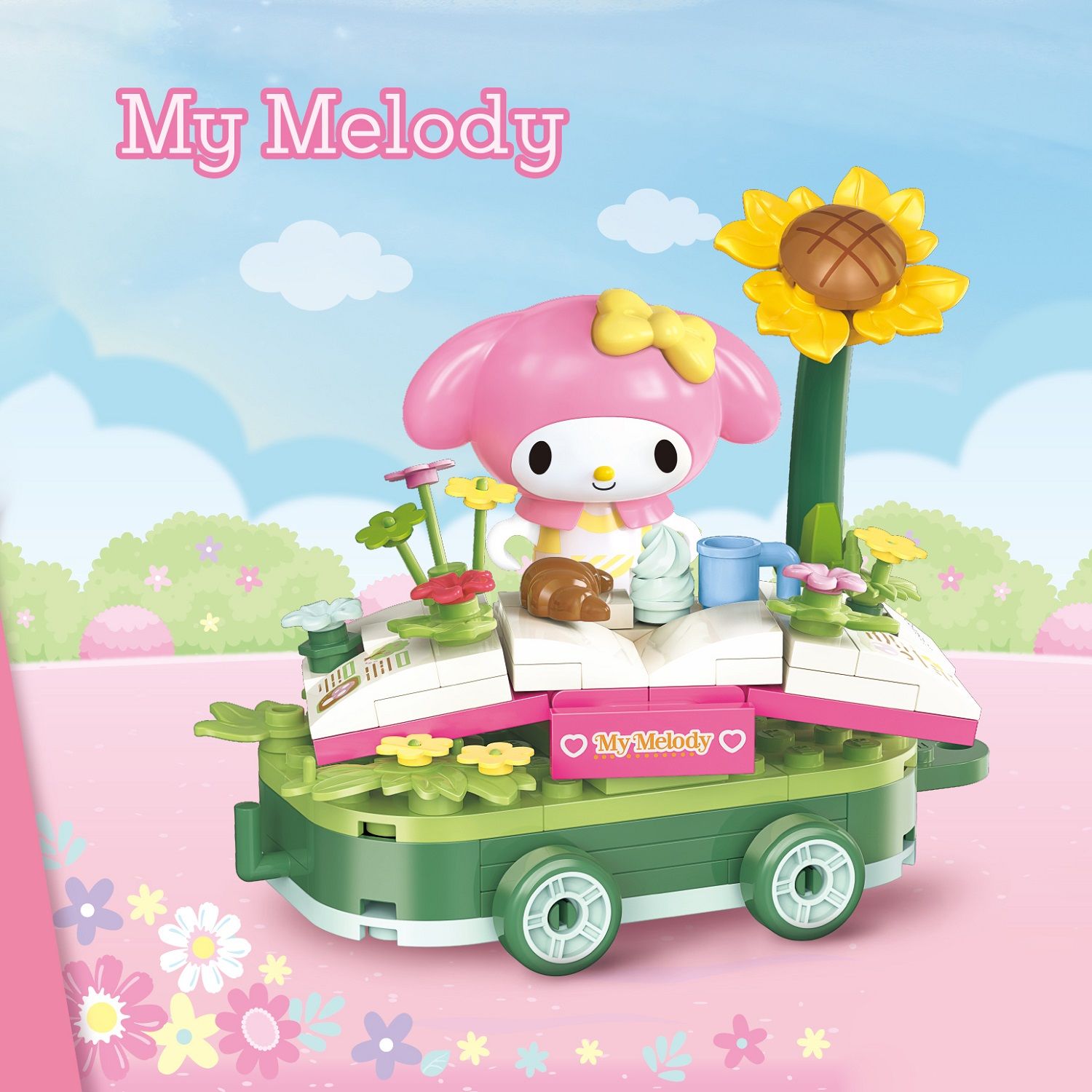 Đồ Chơi Lắp Ráp KEEPPLEY Sanrio Picnic At Flower Fields K20831
