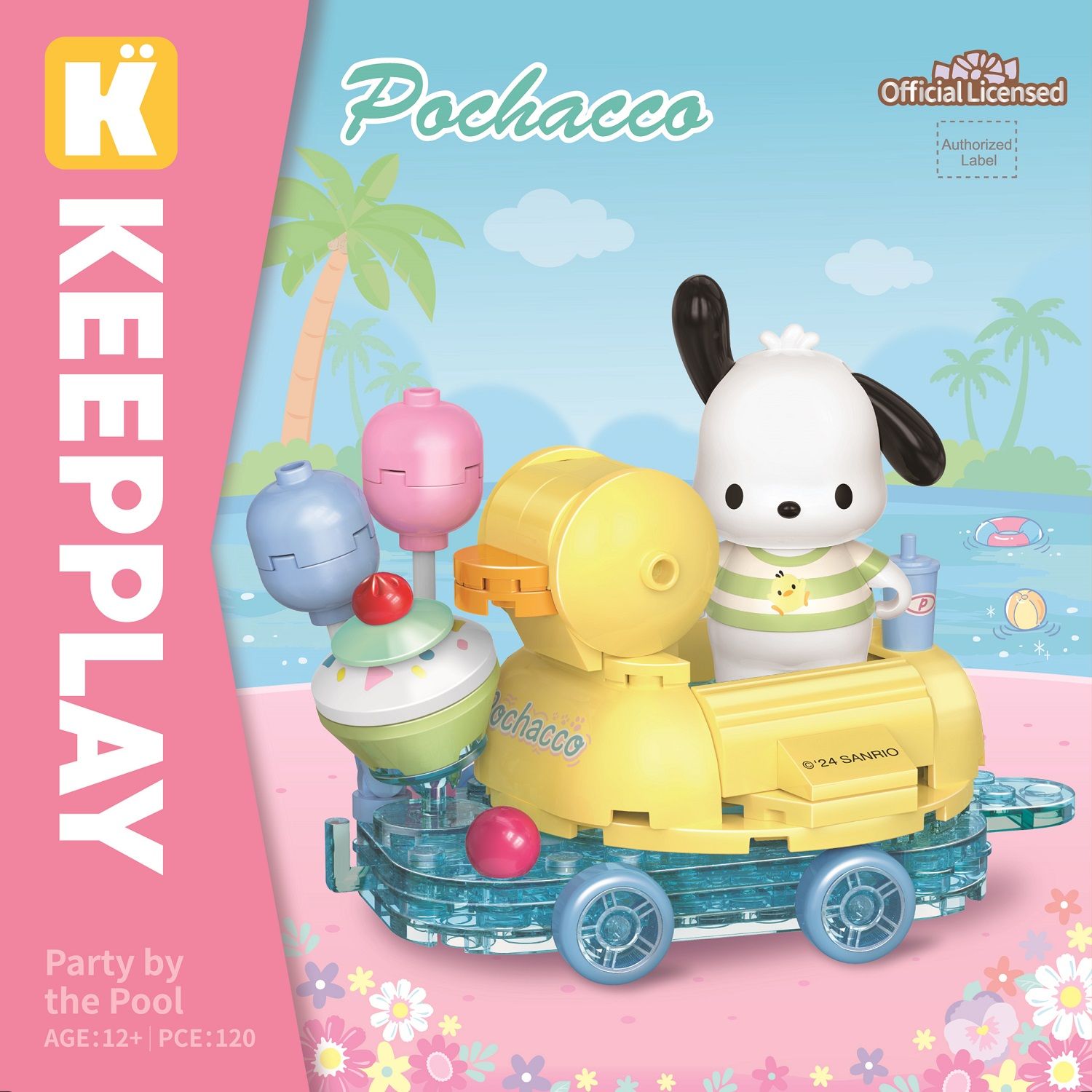 Đồ Chơi Lắp Ráp KEEPPLEY Sanrio Party By The Pool K20835