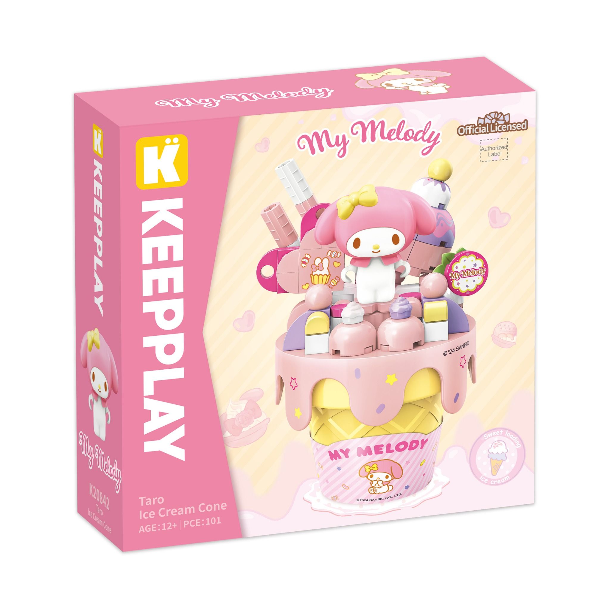 Đồ Chơi Lắp Ráp KEEPPLAY Sanrio Ice Cream Cone MELODY K20842 Building Block - Simba Toys Vietnam