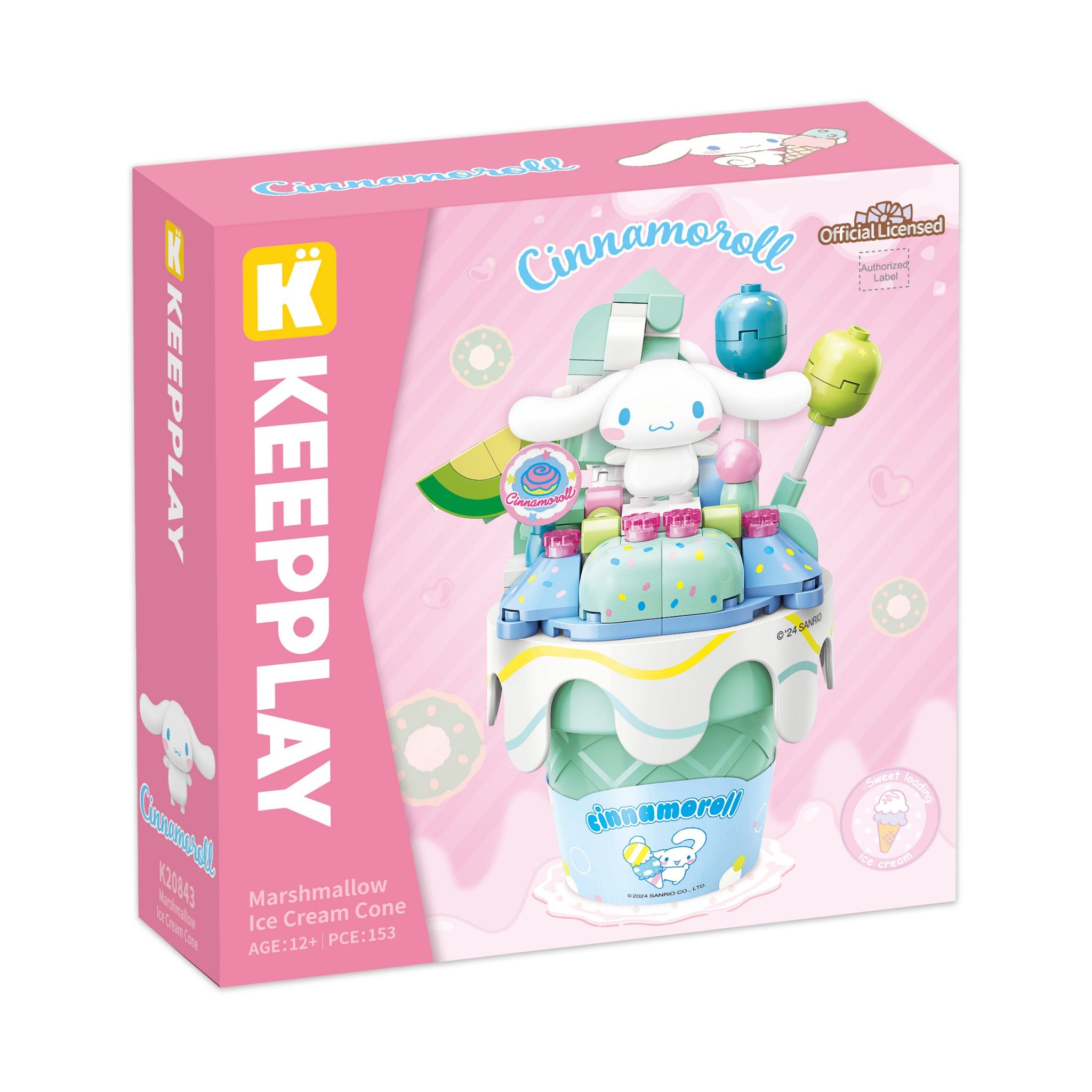 Đồ Chơi Lắp Ráp KEEPPLAY Sanrio Ice Cream Cone CINNAMOROLL K20843 Building Block - Simba Toys Vietnam