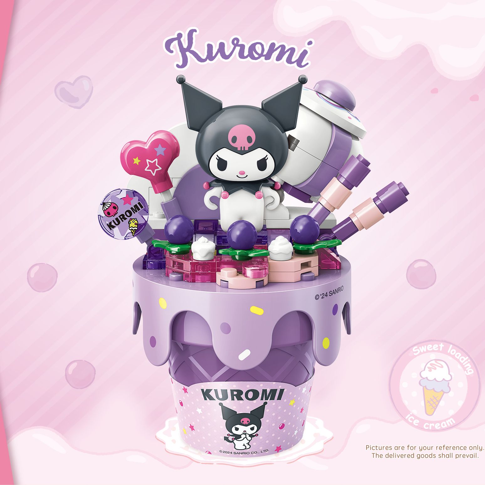 Đồ Chơi Lắp Ráp KEEPPLAY Sanrio Ice Cream Cone KUROMI K20845 Building Block - Simba Toys Vietnam