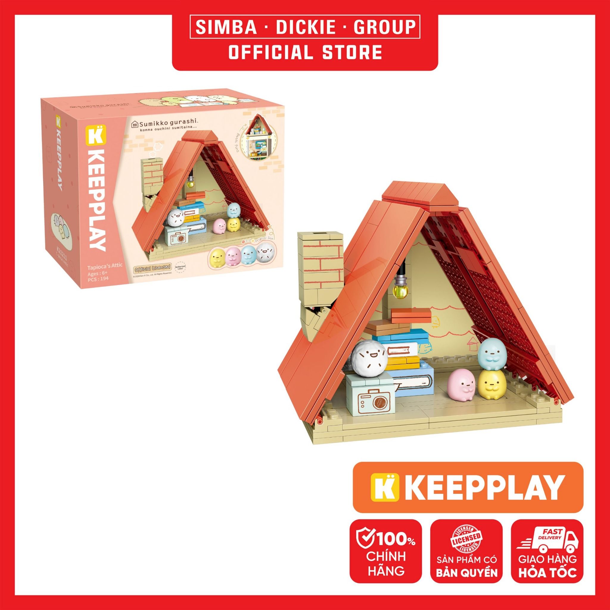 Đồ Chơi Lắp Ráp Keepplay Sumikko Tapioca's Attic K21211 - Simba Toys Vietnam