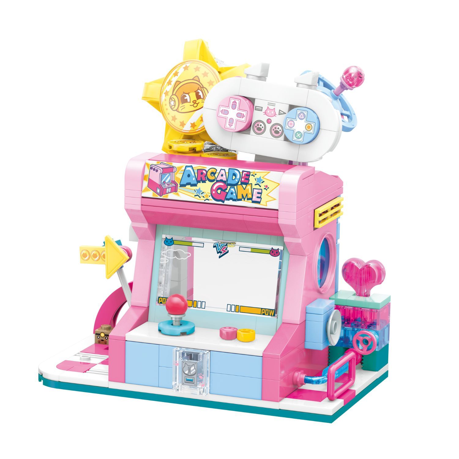 Đồ Chơi Lắp Ráp KEEPPLEY Lovely Street Orange Cat-Game House Building Blocks K28019